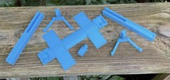 1/24 Two Post Automotive Lift Kit 1:24 Scale Garage Diorama Mechanic Tool Parts