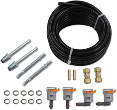 Automotive 25 Feet 3/8″ Nylon Fuel Line Tubing Replacement Fuel Line Repair Kit