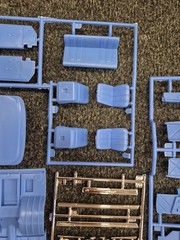 1966 66 Chevy II Nova Pro Street 1/25 Scale Model Parts Lot wide wheel well