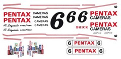 #6 Al Loquasto Pentax Buick 1982 1/24th Scale Nascar Waterslide Decals