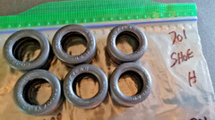 Six (6) Goodyear Slicks New condition 1/25 scale Package # 701 Take a LOOK