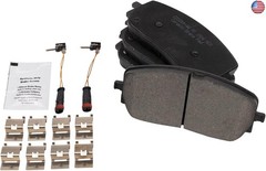 TRQ Front Brake Pads Ceramic Compatible with 2020-2022 Mercedes-Benz CLA250