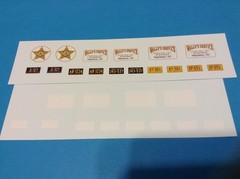 MAYBERRY SHERIFF – 1/24 – 1/25th Scale Waterslide Police Decals