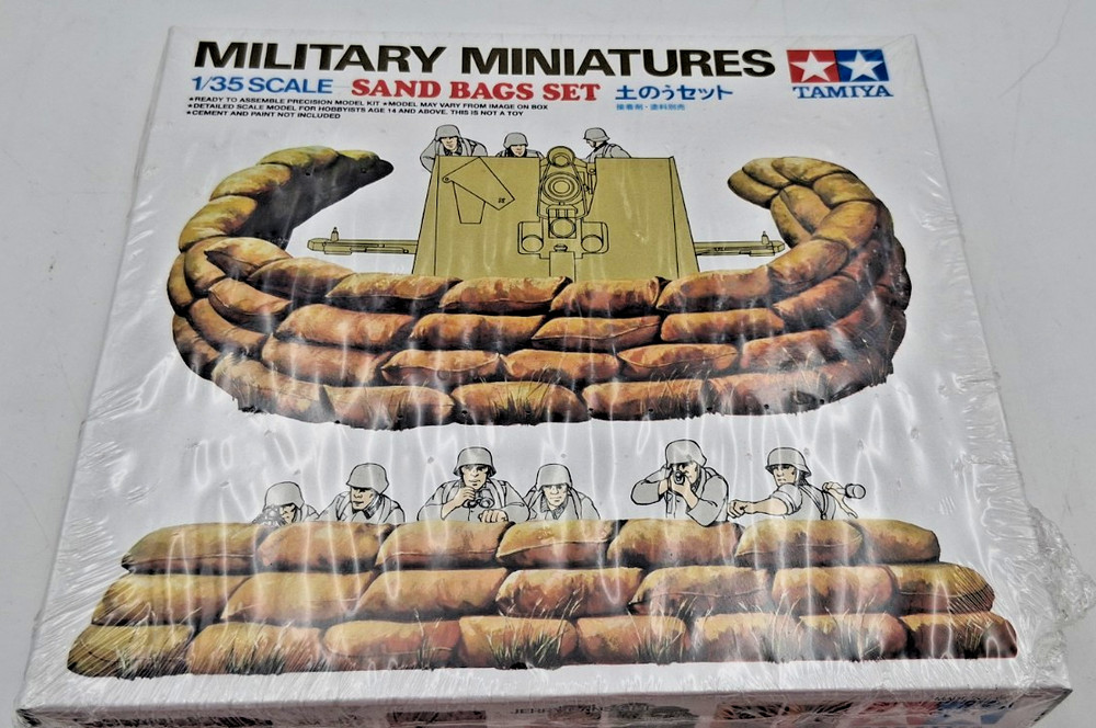 Vintage SEALED Tamiya Military Miniatures Sand Bag Set 35025 NIB