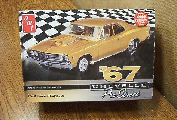 AMT 67 CHEVELLE PRO STREET 1/25 SCALE PLASTIC MODEL KIT #876M