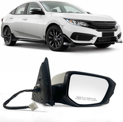 New Door Mirror Right Side Compatible with 2016-2021 Honda Civic Sedan/Coupe/Hat
