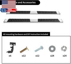 6 Inches Running Boards Compatible with 2009-2018 Dodge Ram 1500 Crew Cab 2019