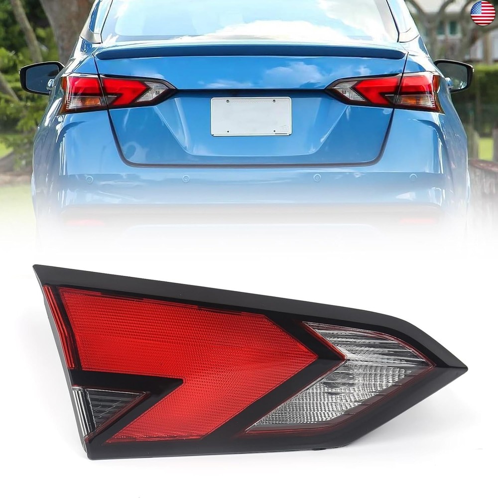 Huray Left Inner Tail Light Fit for Nissan Versa 2020-2023 LH Taillight Tail