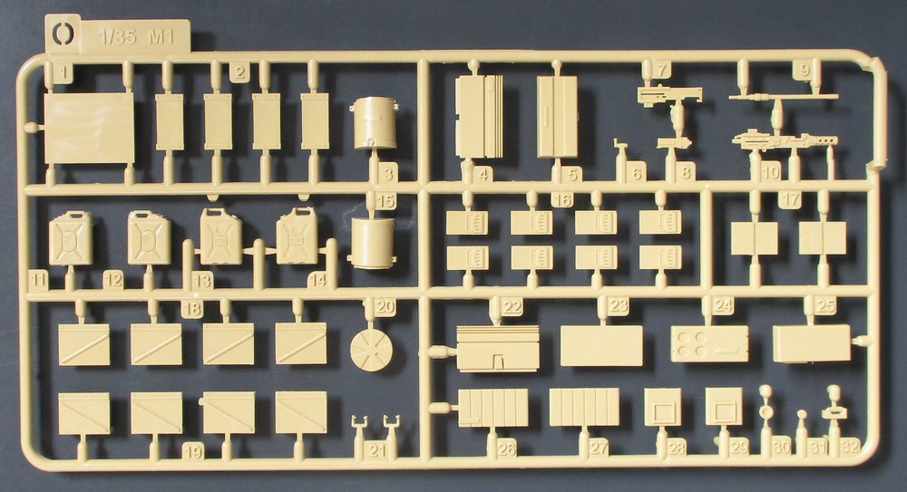 Rye Field Models 1/35th Scale M1A2 Sep Tusk – Parts Tree O from Kit No. 5026