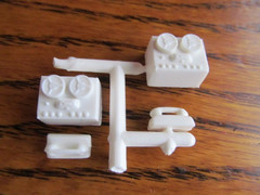 1962 interior accessories from AMT Model car kit