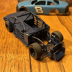 Built Model Car, 1998 Revell Stock Car STARTED, INCOMPLETE, MODIFIED
