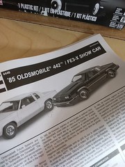 Olds 1985 Oldsmobile 442/FE3-X Show Car 1:25 scale Revell Model, Open Box Complt