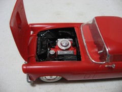 Monogram Red 1956 Ford Thunderbird T-Bird 1/24 Scale Built Model Kit #2289