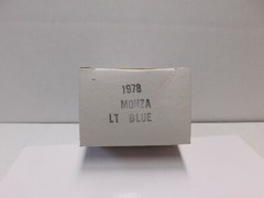 1978 CHEVY MONZAPROMO MODEL IN LT BLUE 1.24 NEW IN THE BOX