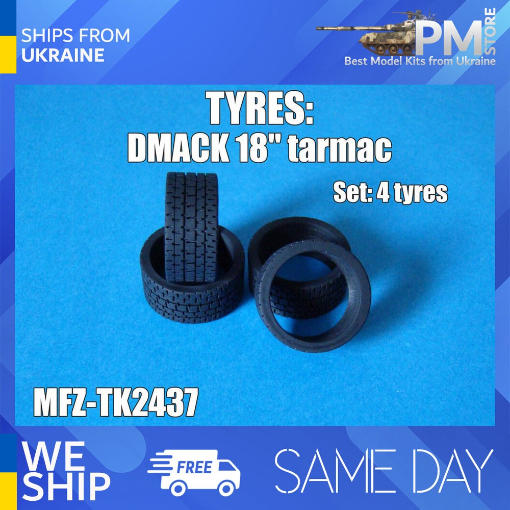 Mf-zone TK2437 1/24 DMACK tyres 18inch tarmac Resin kit