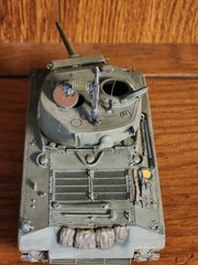 Vintage 1970’s Hand Painted, U.S. M4A3E2 Sherman “Jumbo” Assault Tank, 1944