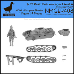 NUMODEL NMGER408 | 1/72 Resin WWII Bruckenleger I Ausf A Light Tank Model Kit
