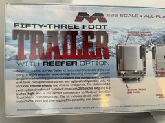 MOEBIUS MODELS 53 foot trailer W/REEFER OPT 1/25 scale (NEW IN BOX) Model Kit
