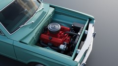 ABS-LIKE RESIN 3D PRINTED 1/25 1965 PLYMOUTH VALIANT 4-DOOR WAGON FULL KIT