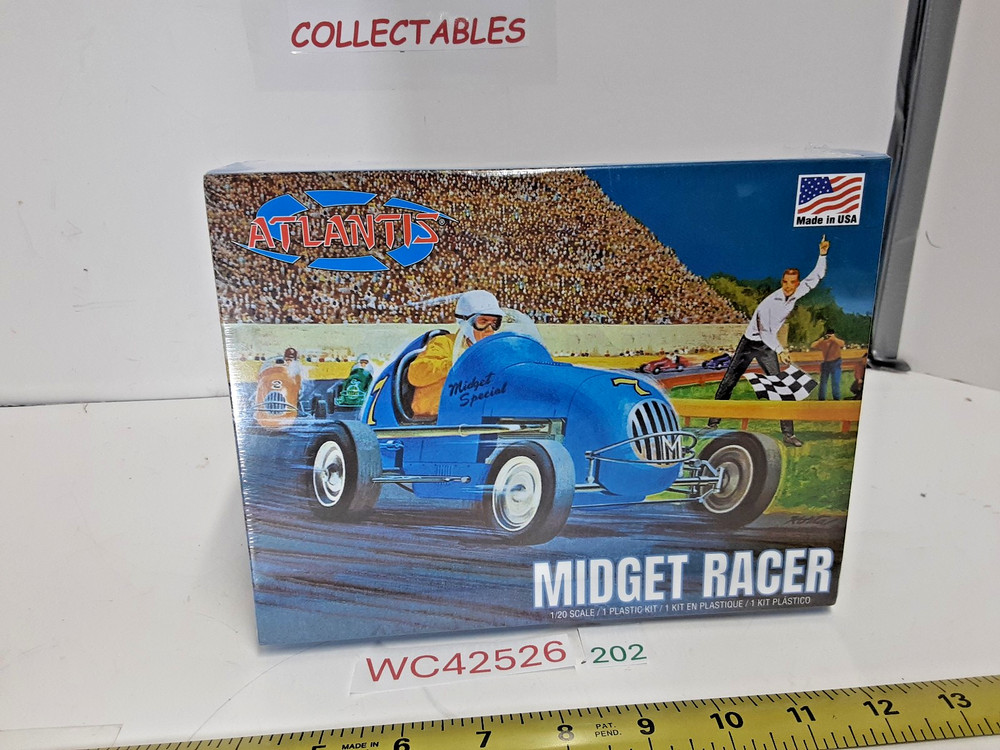 Atlantis M110 1/20 Scale Midget Racer Plastic Model Kit – New~Assembly Required