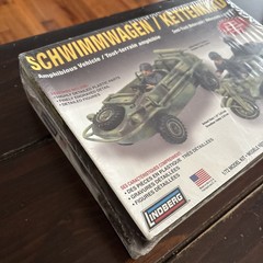 NIB Lindberg 76084 1:72 Scale WWII German Army Schwimmagen/Kettenrad Model Kit