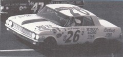#26 Darel Dieringer Courtesy Ford 1962 Ford 1/24th Scale Nascar Waterslide Decal
