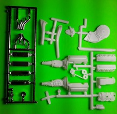 66 1966 Impala SS Modified Stocker 1/25 427 motor engine chrome headers fin cvrs
