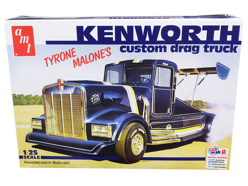 AMT AMT1157 Skill 3 Model Kit Tyrone Malone’s Kenworth Custom Drag Truck 1/25