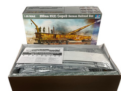 Trumpeter, 280mm K5(E) Leopold German Railroad Gun #00207, 1:35, Sealed Bags MIB