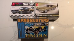 AMT 1967 Shelby GT 350 – AMT 1968 Shelby GT-500 – MPC Gangbusters – BUNDLE, NEW!