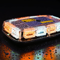 2PCS 12 Inch Roof Top Strobe Lights 48LED Hazard Light Emergency Safety Warning