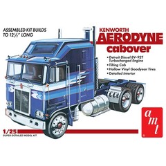 AMT 1463 1:25 Kenworth Aerodyne Cabover Truck Plastic Model Kit