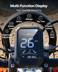 Electric Dirt Bike for Teens Adults, 2000W Motor, 31 MPH Speed, 31 Miles Max Ra