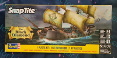 THE BLACK DIAMOND SNAP TITE PIRATE SHIP 1:350 PLASTIC MODEL KIT #1971 REVELL NEW