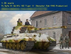 HobbyBoss 84532 1/35 SCALE PZ.KPFW.VI SD.KFZ.182 TIGER II HENSCHE I FED-1945