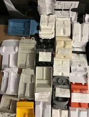 INTERIOR TUBS, (69) CHASSIS (52) Lot Sale All Identified But 6 Model Car Parts