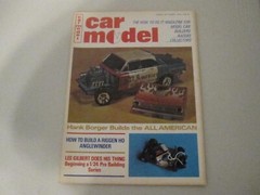 VINTAGE CAR MODEL MAGAZINE OCTOBER 1972 HANK BORGER BUILDS ALL AMERICAN