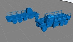 3D Printed 1/700/400/350/200 Air Force Cargo Loading Vehicle Unpainted Model