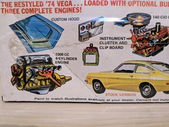 L@@K! RARE ORIGINAL VINTAGE MPC 1974 CHEVY VEGA KIT *SEALED-BAG *COMPLETE *NICE!