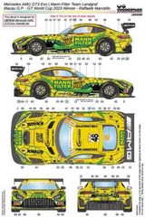 LB Pro 1/24 Mercedes AMG GT3 Evo. GT Macau GP 2023 Full Sponsor Decal JP 11689
