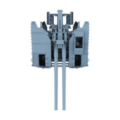 LYCG600604 1/600 JMSDF Type 89 Twin Mounted Anti Aircraft Gun 127mm