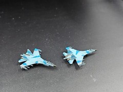 1/700/400/350 Russian Su-35 fighter model Painting completed model