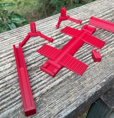 1/24 Scale 2 Post Automotive Lift Kit Diorama Garage Parts FDM Model