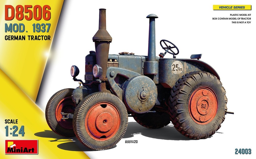 MiniArt 1/24 GERMAN TRACTOR D8506 MOD. 1937 #24003📌USA📌