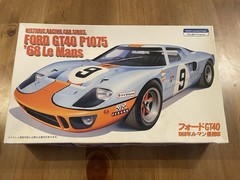 Fujimi #12131 1:24 Ford GT40 1968 Le Mans Model Kit -Open Box/Sealed Bags
