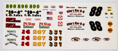 Ertl Racing Champions Decal #88 Slims Bar-B-Q Noahs Arc Welding 10-4 CB Sales