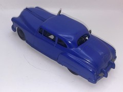 1950 Pontiac Chieftain Wind-Up BO Headlights MARX 1/20 Blue VF-XLNT