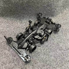 Black Warrior Tamiya 4WD Modified Set Matte Black Painted Racing Model