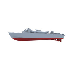 SSC1200759S 1/1200 Military Model Kit Britain Higgins 78ft MTB-422 FULL HULL