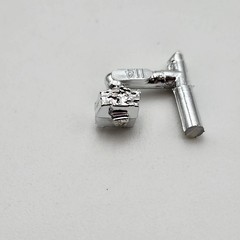 AMT 1/25 67 Chevelle Pro Street AMT876/12 Parts Kit Bash Chrome Piece #114